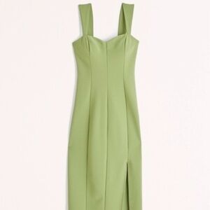 Abercrombie and Fitch wide strap Elegant Green Dress - Wedding guest shop